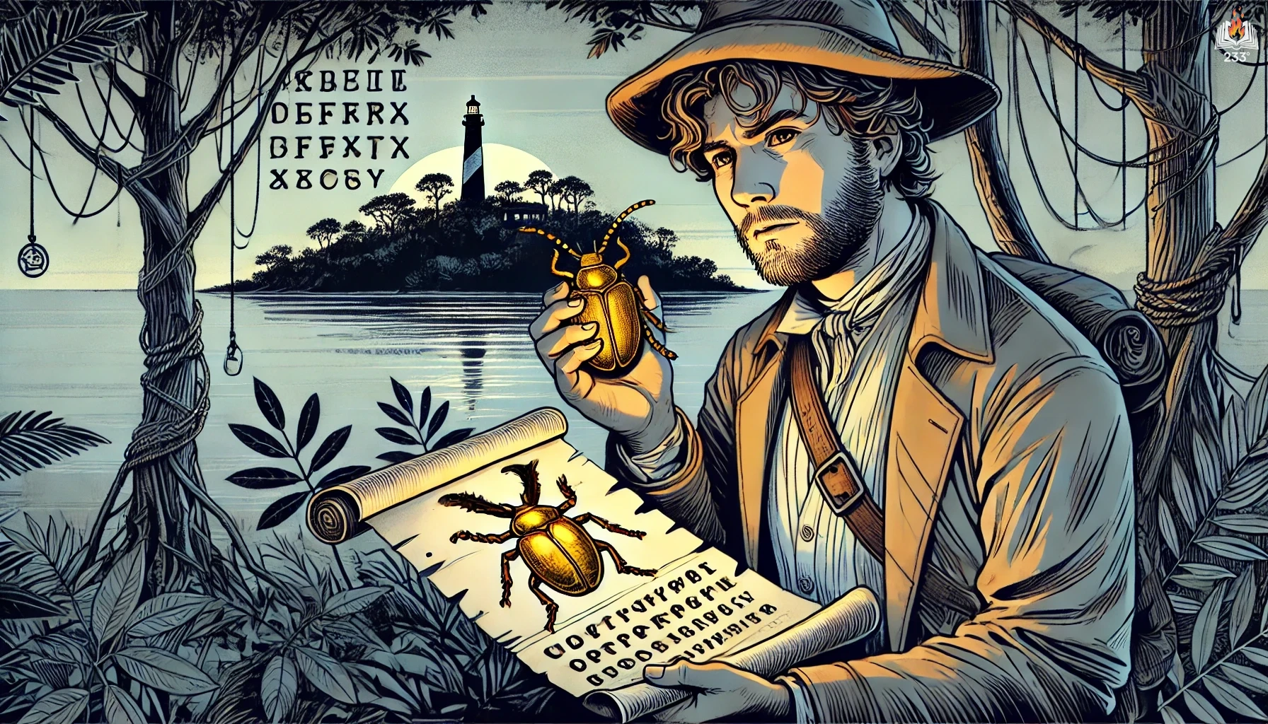 242 - The Gold-Bug - Edgar Allan Poe (1843)